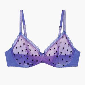 Savage x Fenty Metallic Stars Purple Ombre Bra